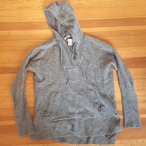 Max Studio 100% Cashmere hooded sweatshirt